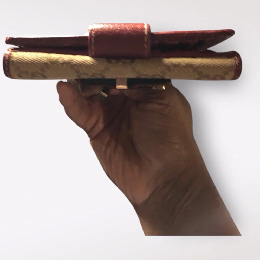 Gucci Monogram Princy Compact French Flap Wallet W/COA - Picture 5 of 9